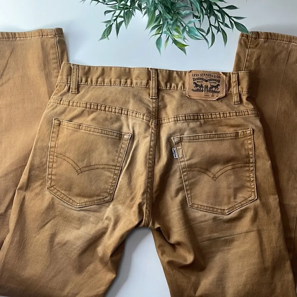 Levi’s 511 slim fit cotton khaki pants. Size 16 Regular. Slightly distressed